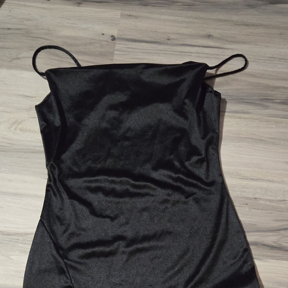 Elegant Black Asymmetrical Dress